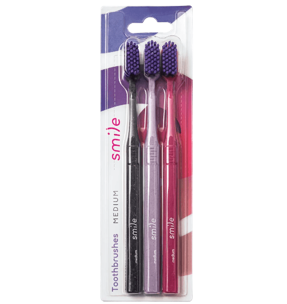 3 zubní kartáčky Smile medium