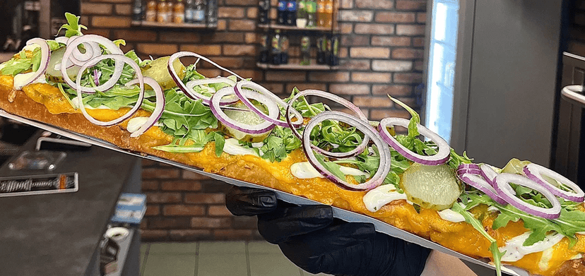 1× 30centimetrová zapiekanka premium dle výběru