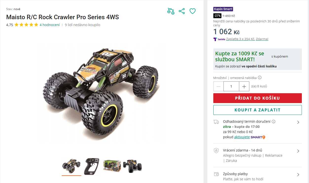 RC model terénního vozu Maisto