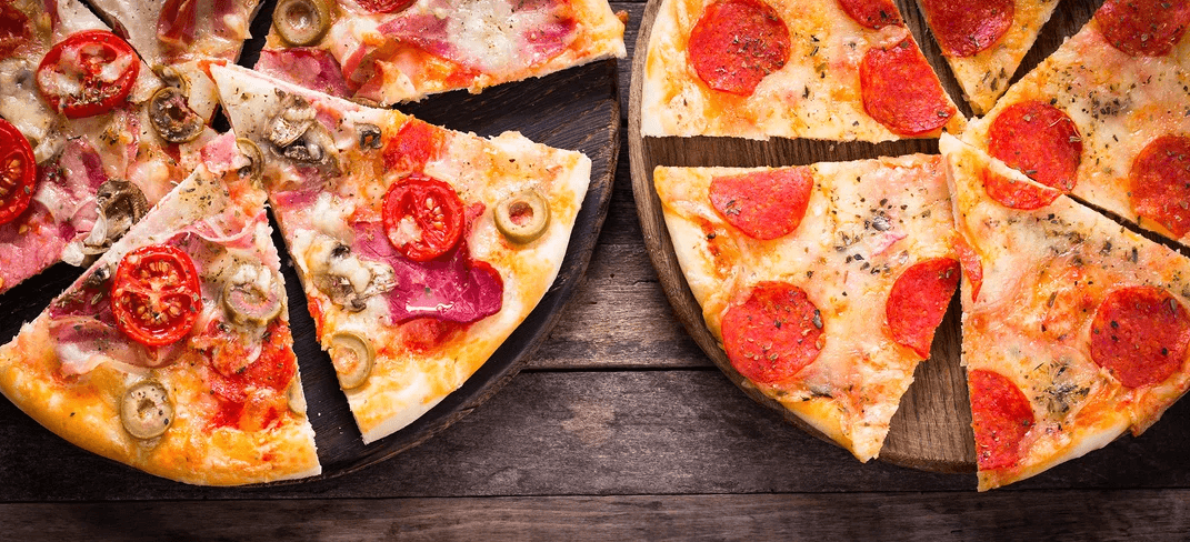 Jeden či osm kousků pizzy dle výběru 