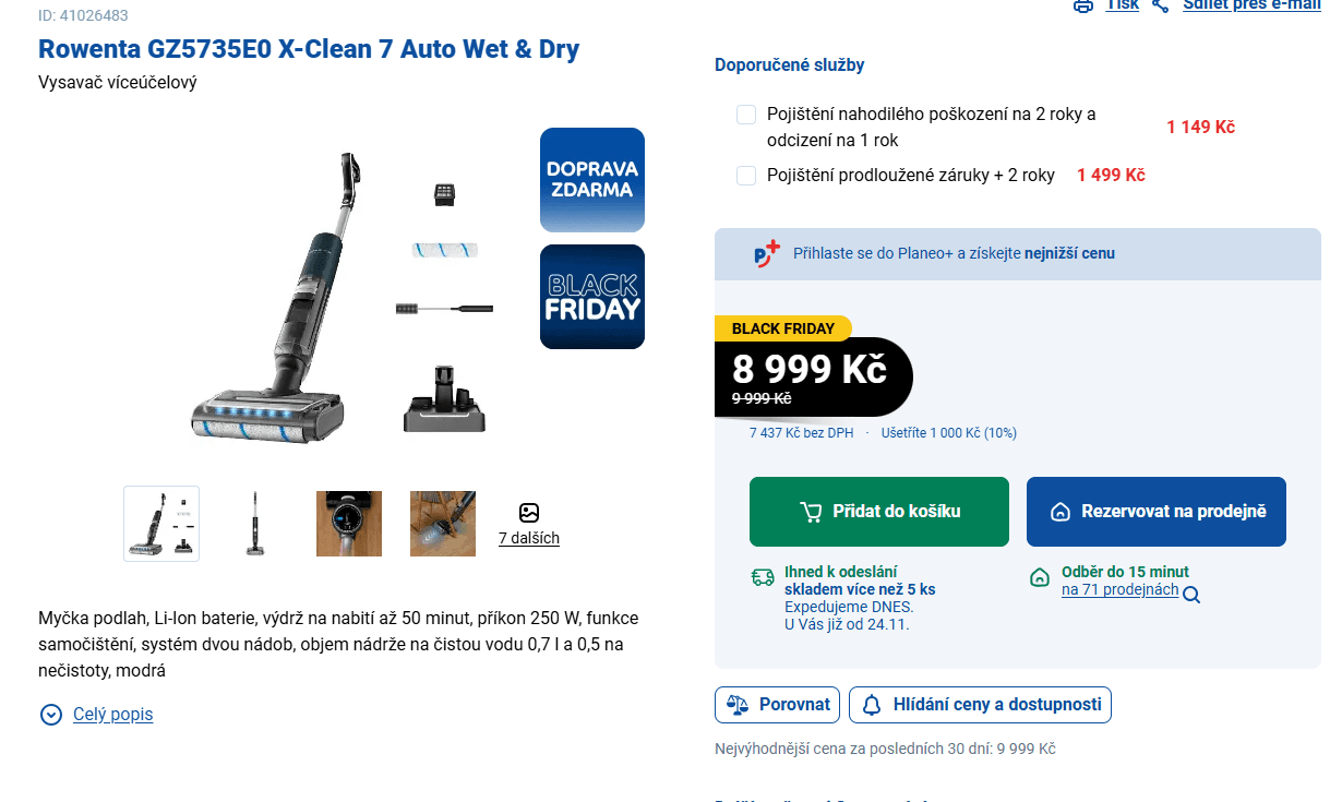 Podlahová myčka Rowenta 3v1