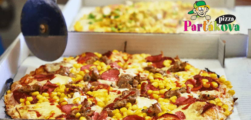 2× Parťákova pizza s rozvozem domů 