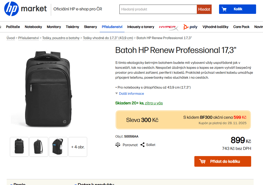 Batoh pro ntb 17,3" HP