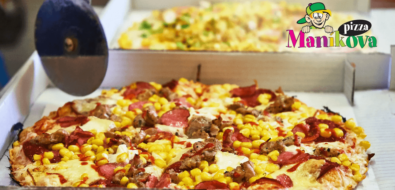 2× Maníkova pizza s rozvozem domů 