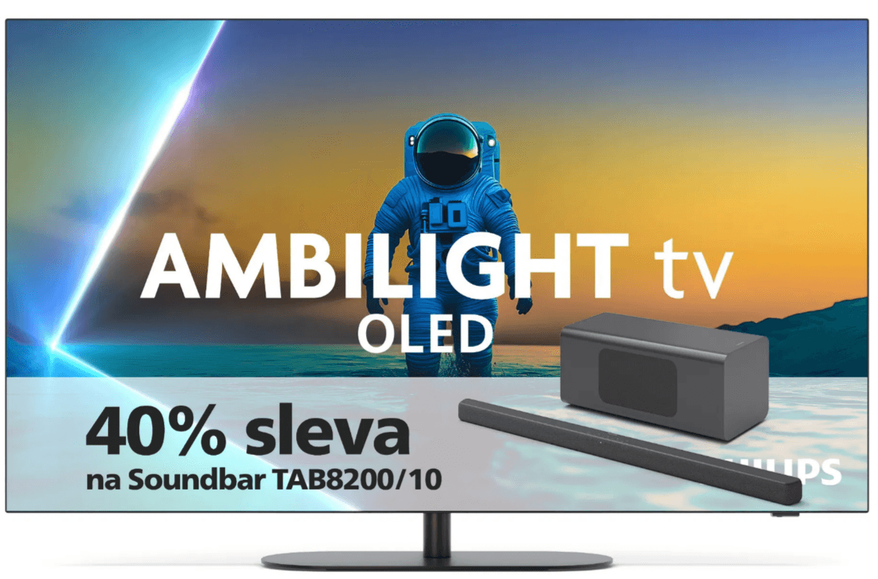 OLED 4K TV Ambilight, 70W, Atmos, 165cm, Philips