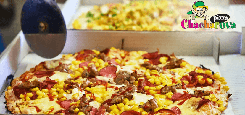 2 poctivé Chacharovy pizzy: výběr ze 16 druhů, rozvoz až k vám domů 