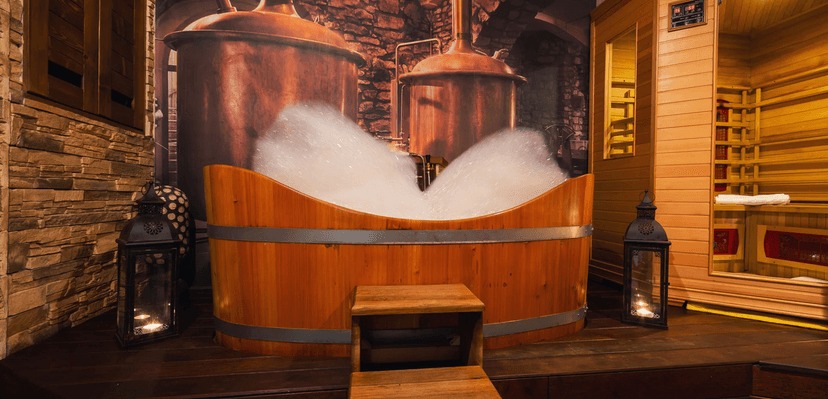 Tibetská koupel pro dva s tradičním úvodním tibetským rituálem pro uvolnění