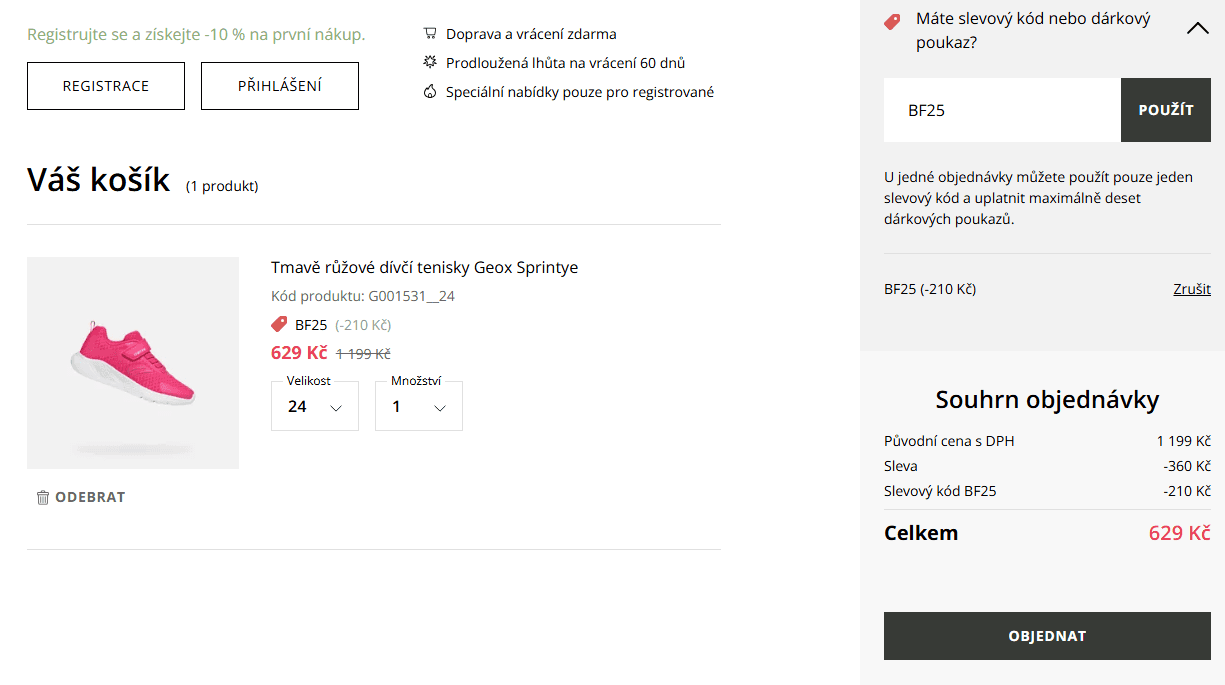 GEOX - extra sleva 25% na vše, i výprodej