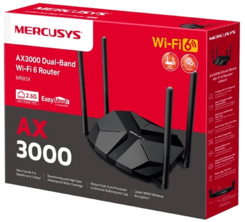 WiFi 6 router Mercusys MR85X AX1500