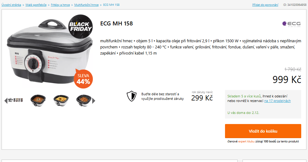 Multifunkční hrnec ECG - 8v1