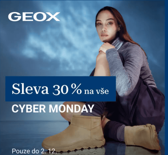 GEOX - extra sleva 30% na vše, i výprodej