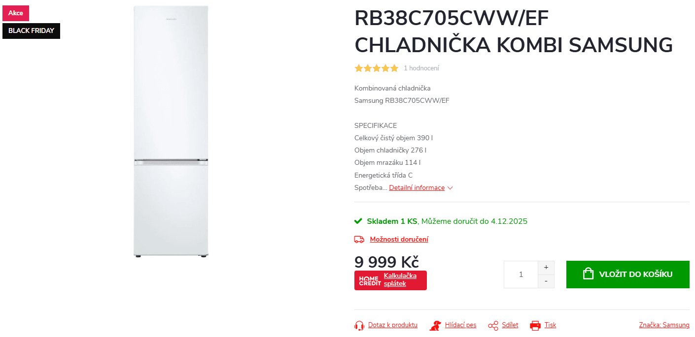 Lednice Samsung, TNF, 203 cm