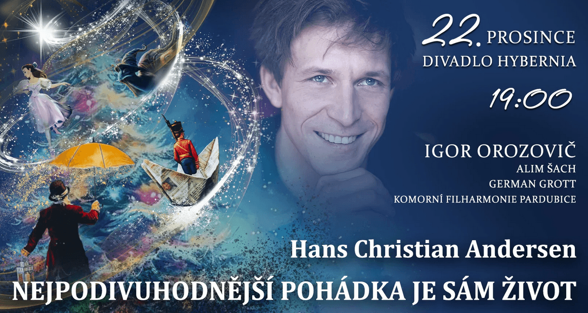 Vánoční koncert podle pohádek Hanse Christiana Andersena v Divadle Hybernia 