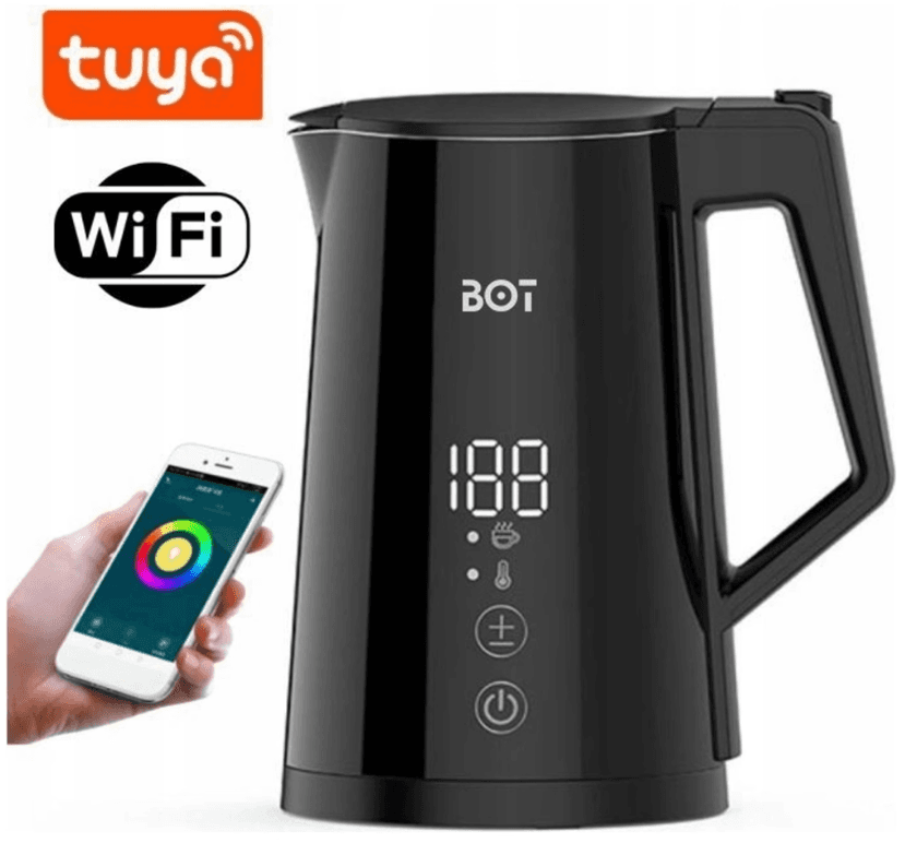 Chytrá rychlovarná konvice BOT 1,7 l., aplikace