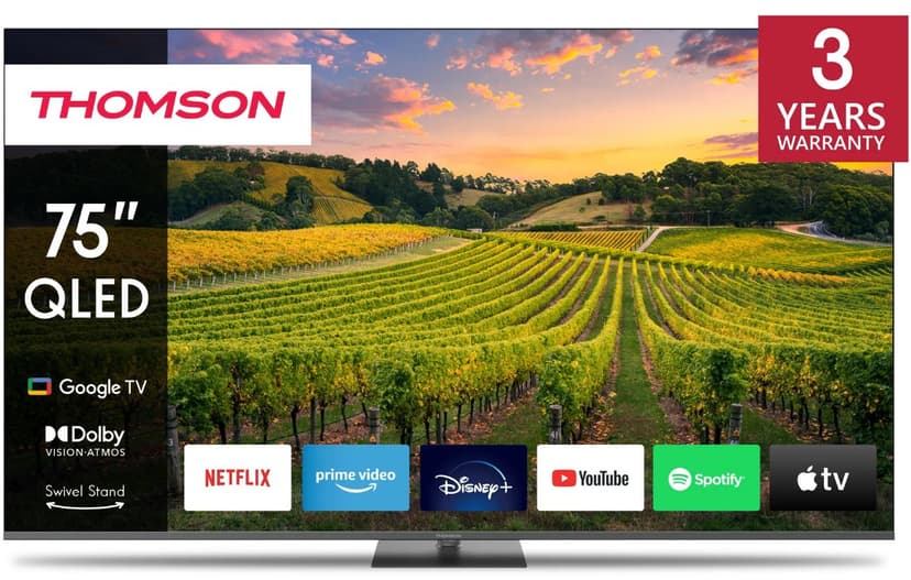 4K QLED Google Atmos TV, 191cm, Thomson