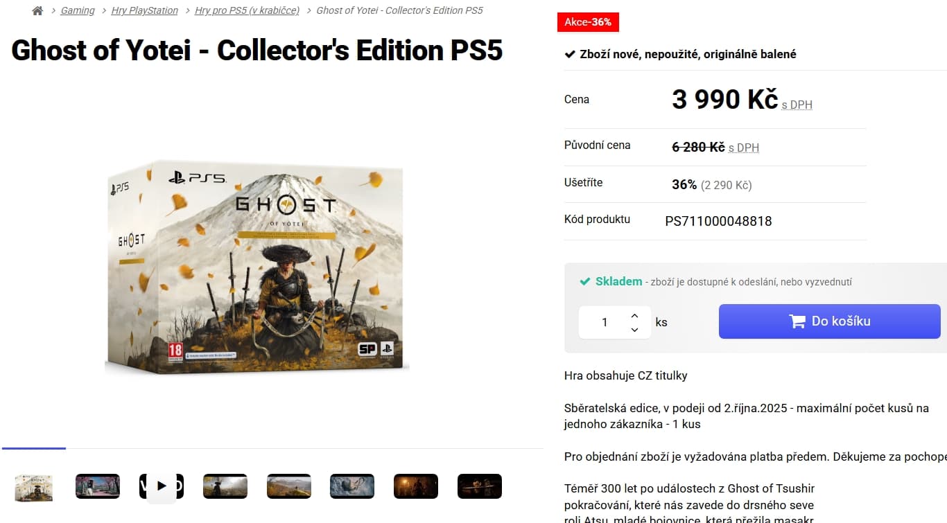 Ghost of Yotei (Collector's Edition) pro PS5