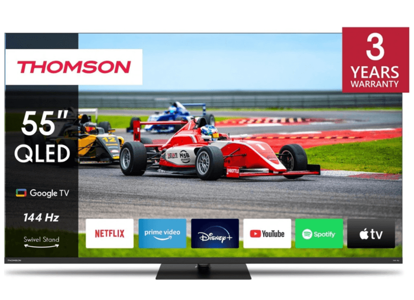 4K QLED Smart TV, Atmos, 100Hz, 139 cm, Thomson