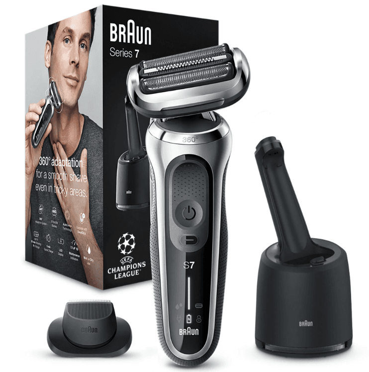 Holící strojek Braun Series 7 71-S7200cc Wet & Dry Silver 