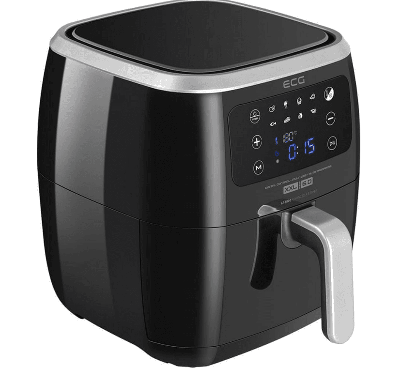 Horkovzdušná fritéza ECG 6 l., 8 programů