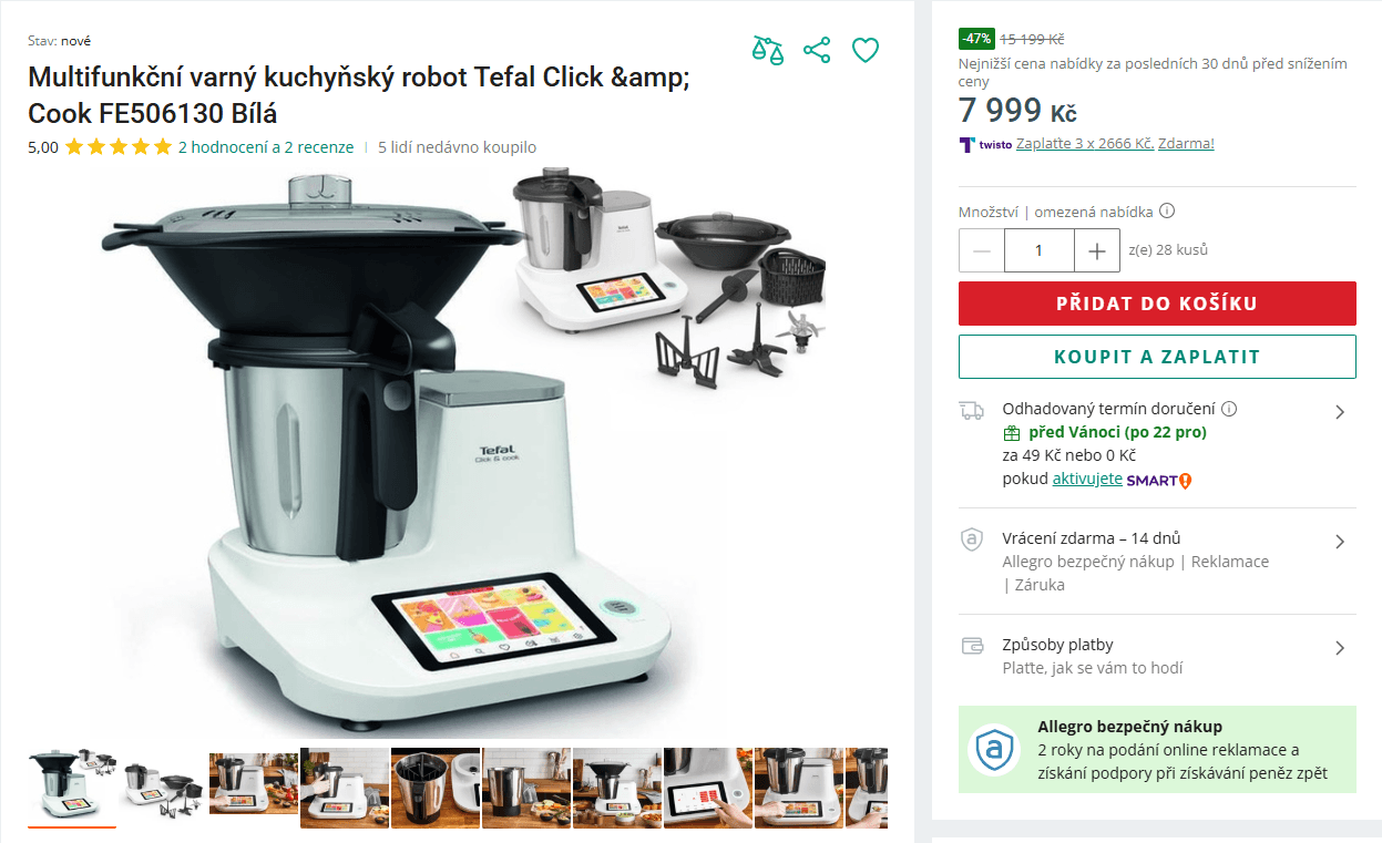 Multifunkční varný robot Tefal
