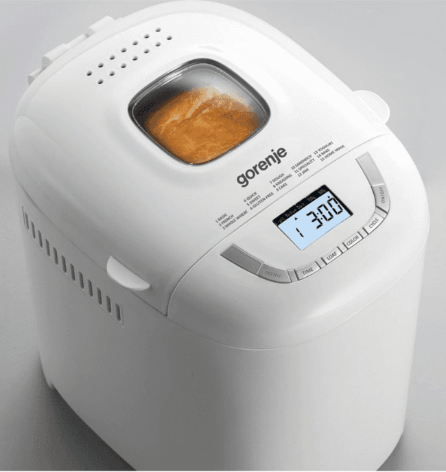 Domácí pekárna Gorenje, 15 prg, 900 gr