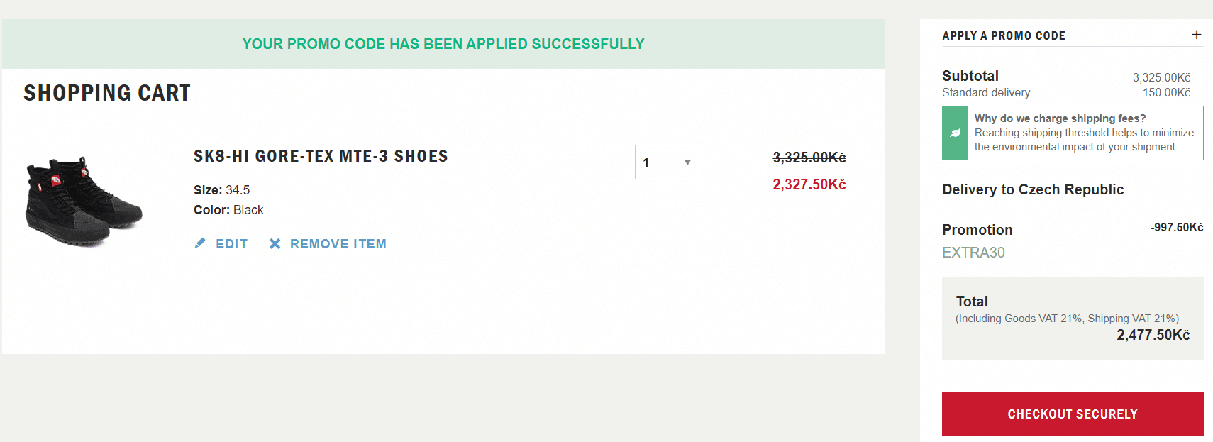 Vans.eu - extra sleva -30% na vybrané produkty