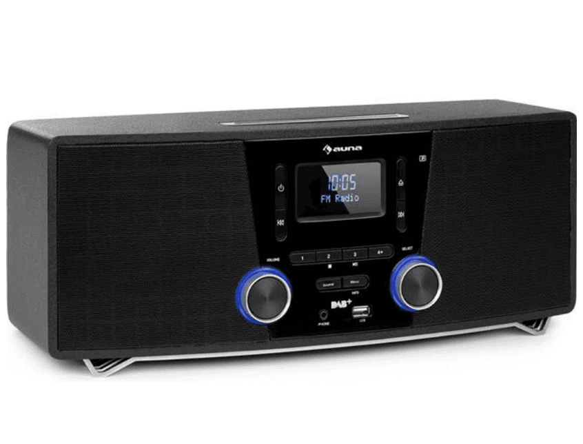 HIFI mikrosystém Stockton, BT, 20W, USB, CD, DAB+, rádio