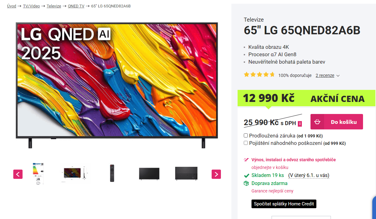 4K QNED Smart TV, 164 cm, LG