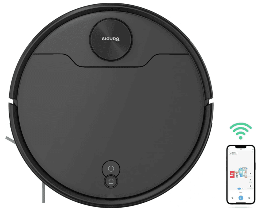 Robot vysavač a mop Siguro, laser, 10 cm