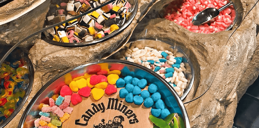 500 g sladkostí dle výběru v Candy miners