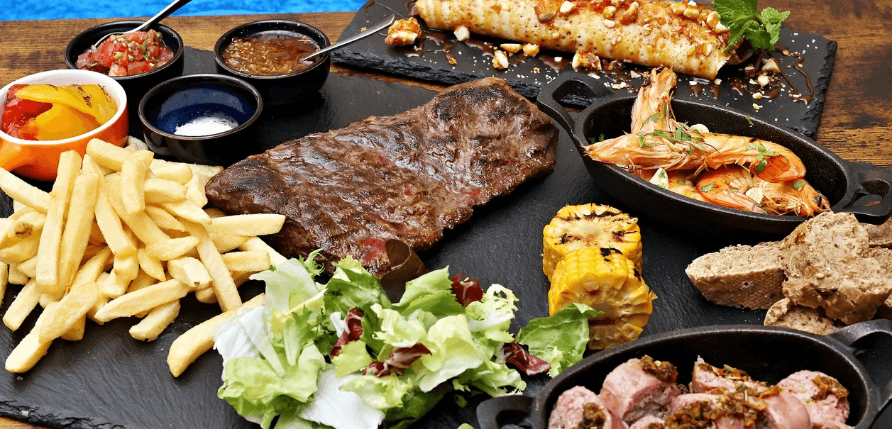 Argentinské asado menu vč. vína pro 2 osoby 