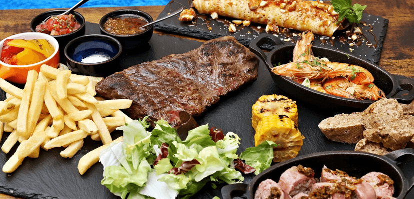 Argentinské asado menu vč. vína pro 2 osoby 