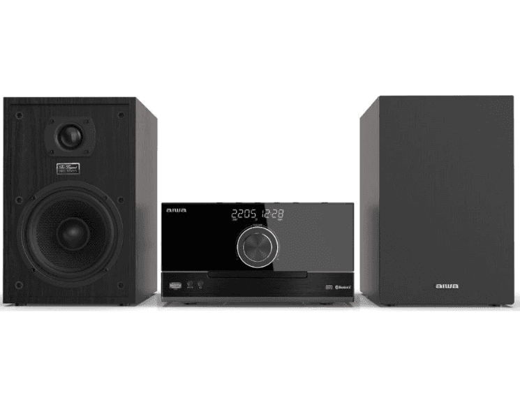 HIFI mikrosystém Aiwa, BT, 100W, USB, CD, rádio