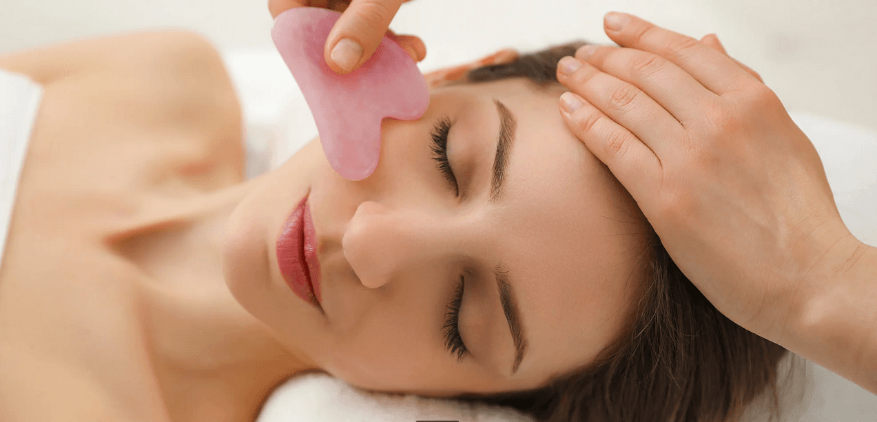 Guasha masáž obličeje 