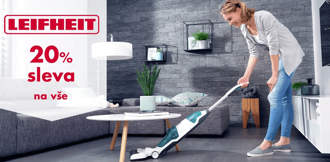 20% sleva na zboží luxusní německé značky Leifheit: praní, žehlení, úklid 
