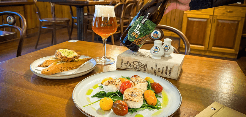 Tříchodová farmářská hostina s pivním párováním pro dva