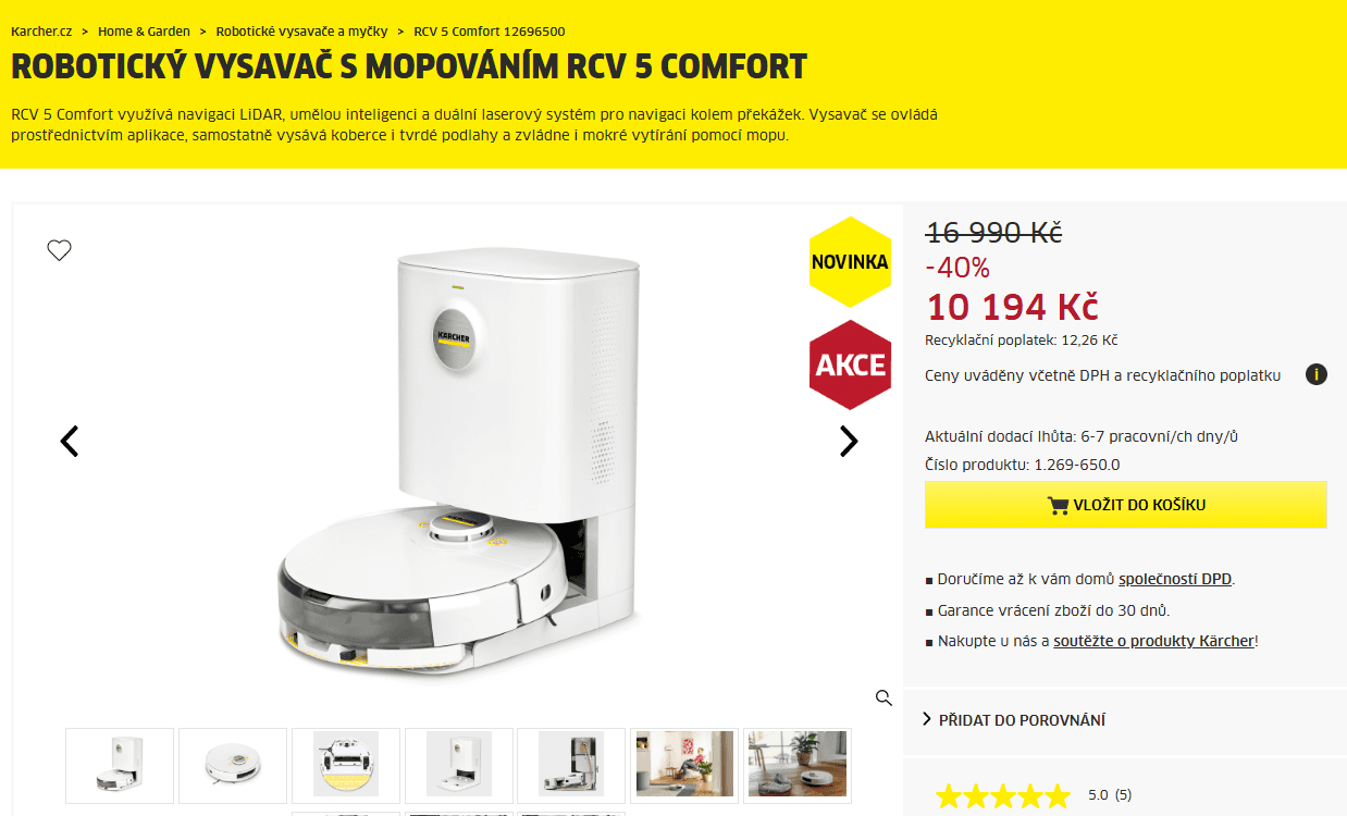 Robot / Mop / Stanice Karcher