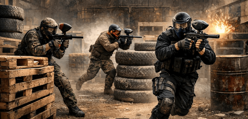 Vstup na 3 hod. na paintballové hřiště pro 1 osobu 