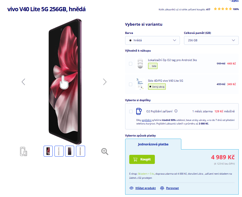 Vivo 8x 2,2GHz, 8GB RAM, 6,78", NFC