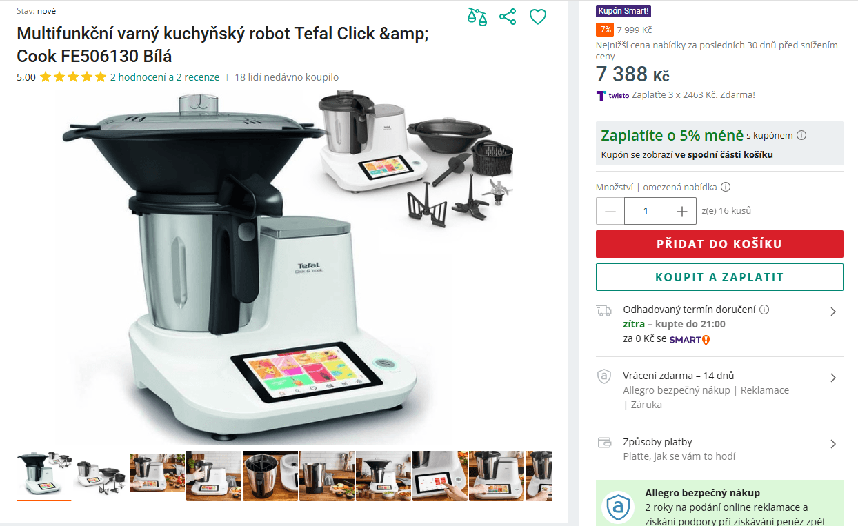 Multifunkční varný robot Tefal