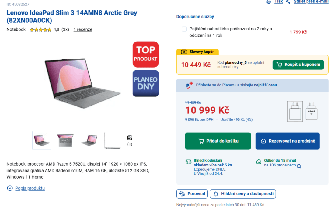 Lenovo 4,3GHz, 16/512GB, 14", 1,37 kg