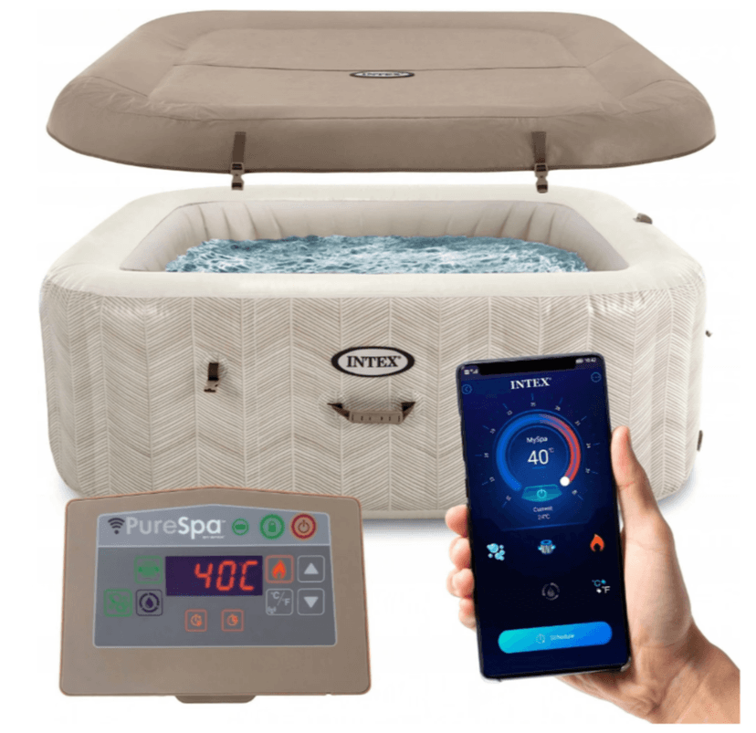 Vířivka INTEX pro 4 osoby 1,73x0,71 m, salinátor, Wifi