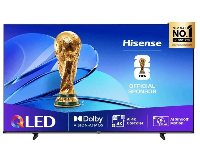 4K QLED Smart TV 164 cm, Atmos, Hisense
