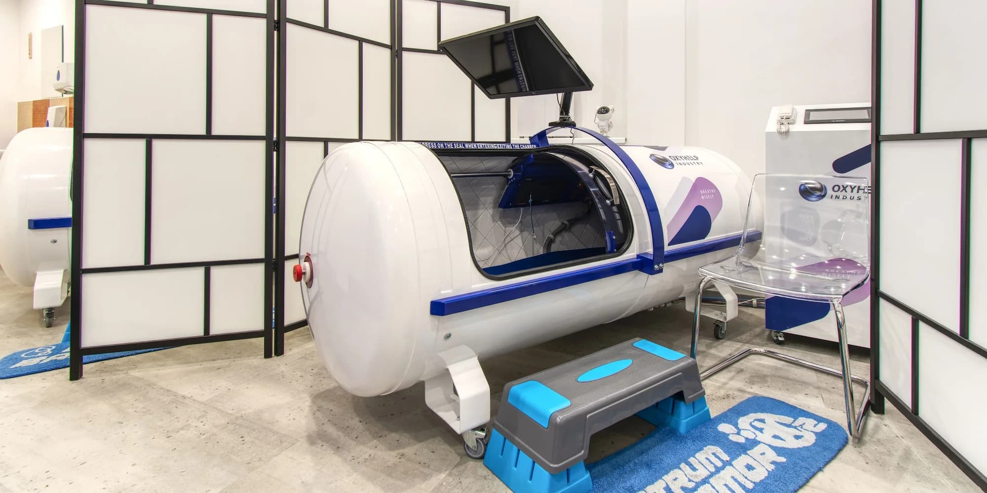 Hyperbarická kyslíková terapie: 1–20 vstupů do sedací komory či kapsle