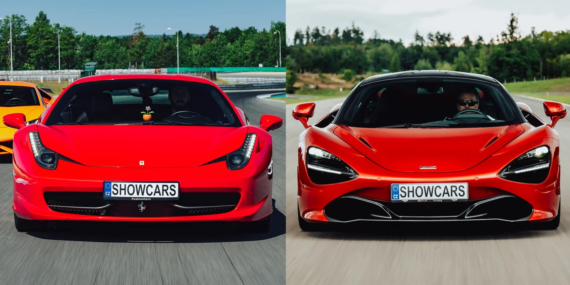 Jízda ve 2 supersportech: Ferrari, Lamborghini, Porsche, Mustang i Subaru