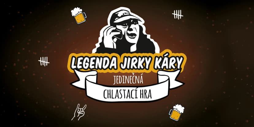 Venkovní picí hra Pivní legenda Jirky Káry pro 2–8 osob