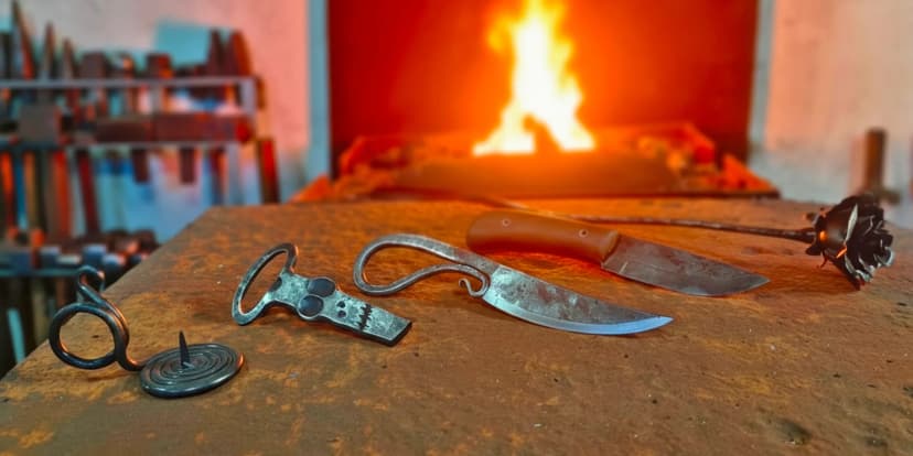 Kovářský kurz: kovářem na zkoušku, kování podkovy, růže, svícnu, grilovací sady i loveckého nože