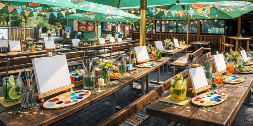 Malování na plátno na brněnské přehradě: pro 1, 2, 4 i 10 osob; 120 minut