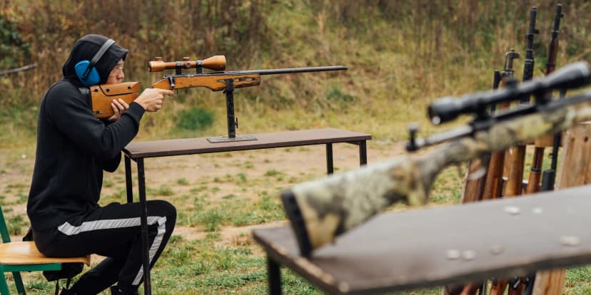 Sniper na zkoušku pro 1-2 osoby: střelecký balíček s 10 odstřelovacími zbraněmi a 60 náboji