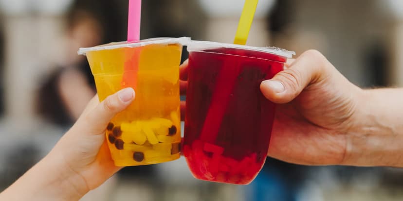 Velký bubble tea podle výběru: 18 druhů a 3 porce kuliček nebo želé
